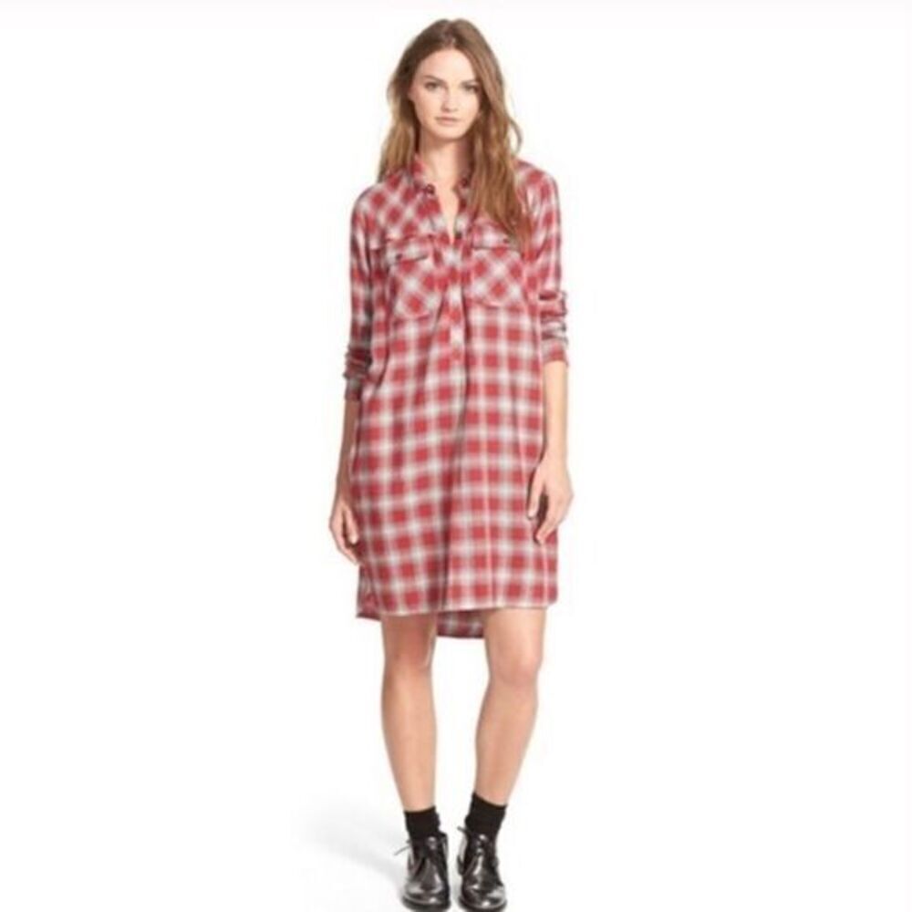Madewell Daywalk Fairfax Plaid Shirt Dress